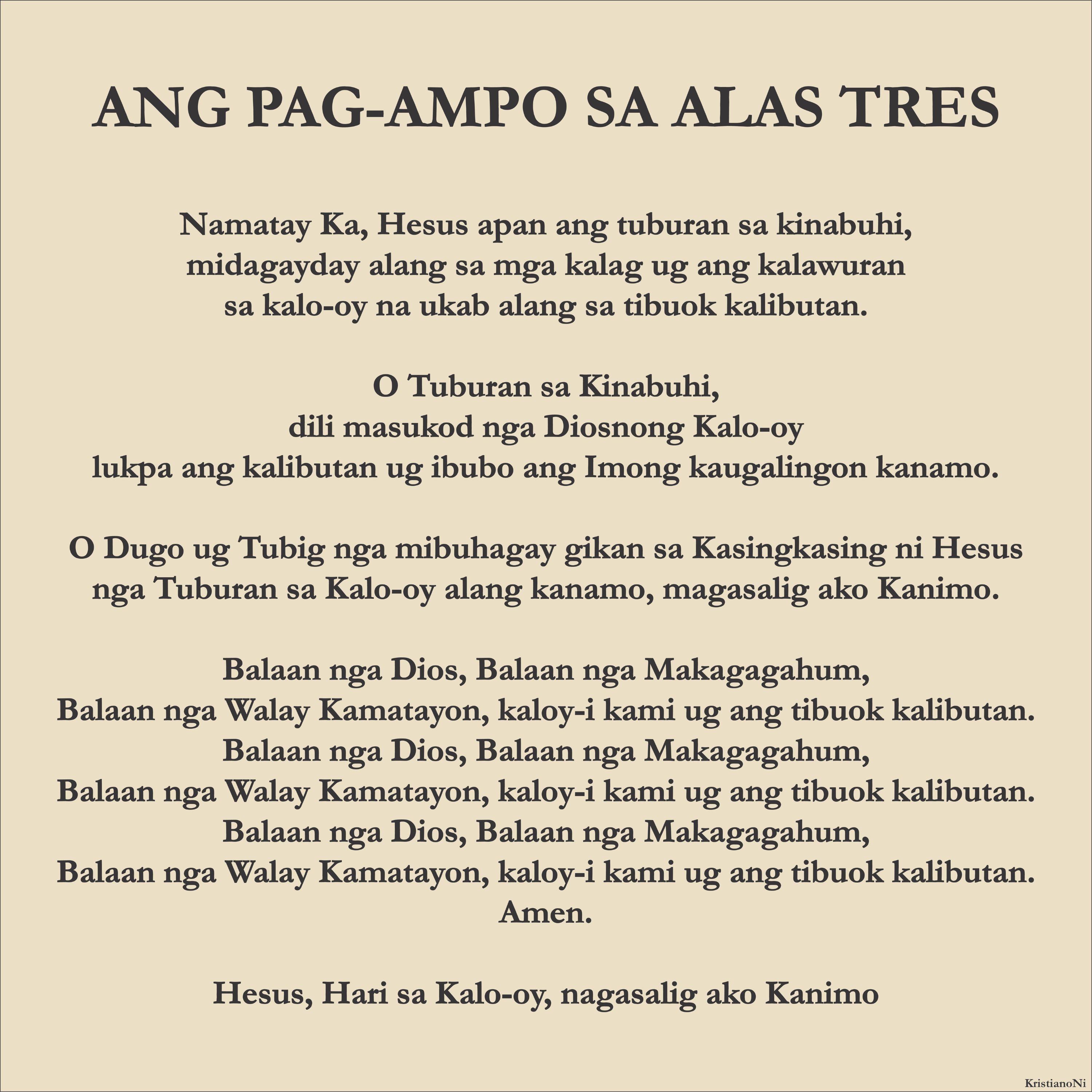 Pag-ampo Sa Alas Tres