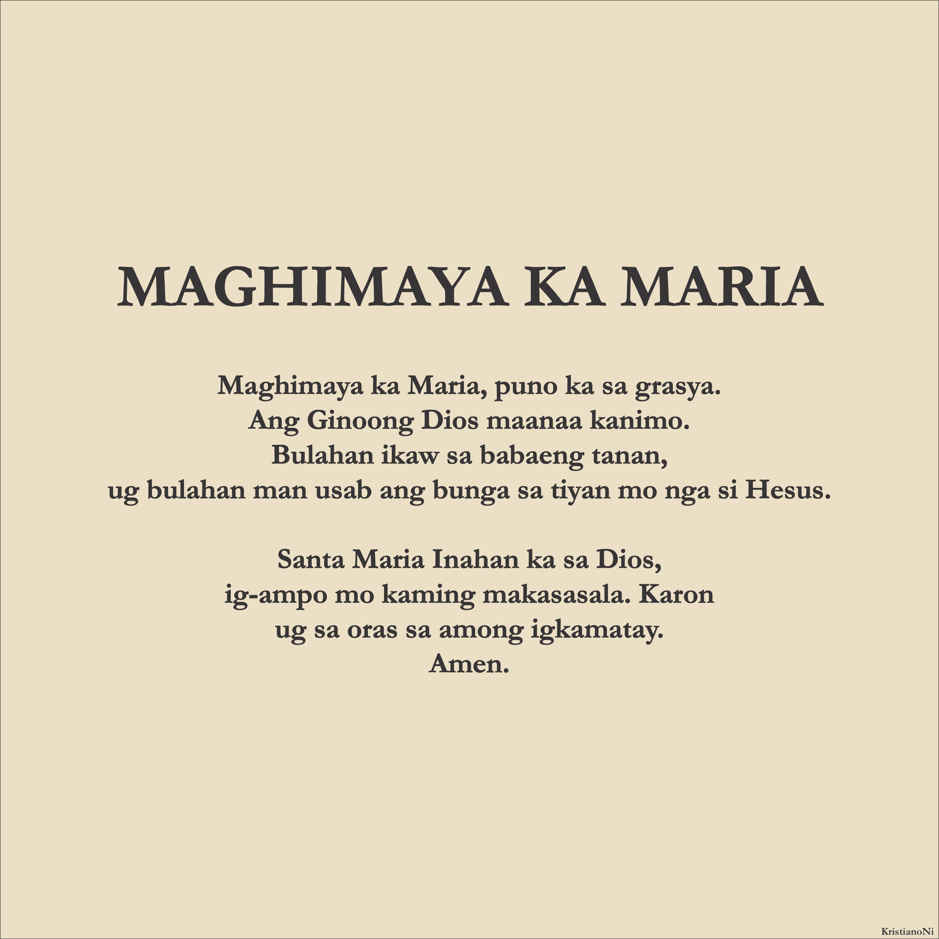 Maghimaya Ka Maria