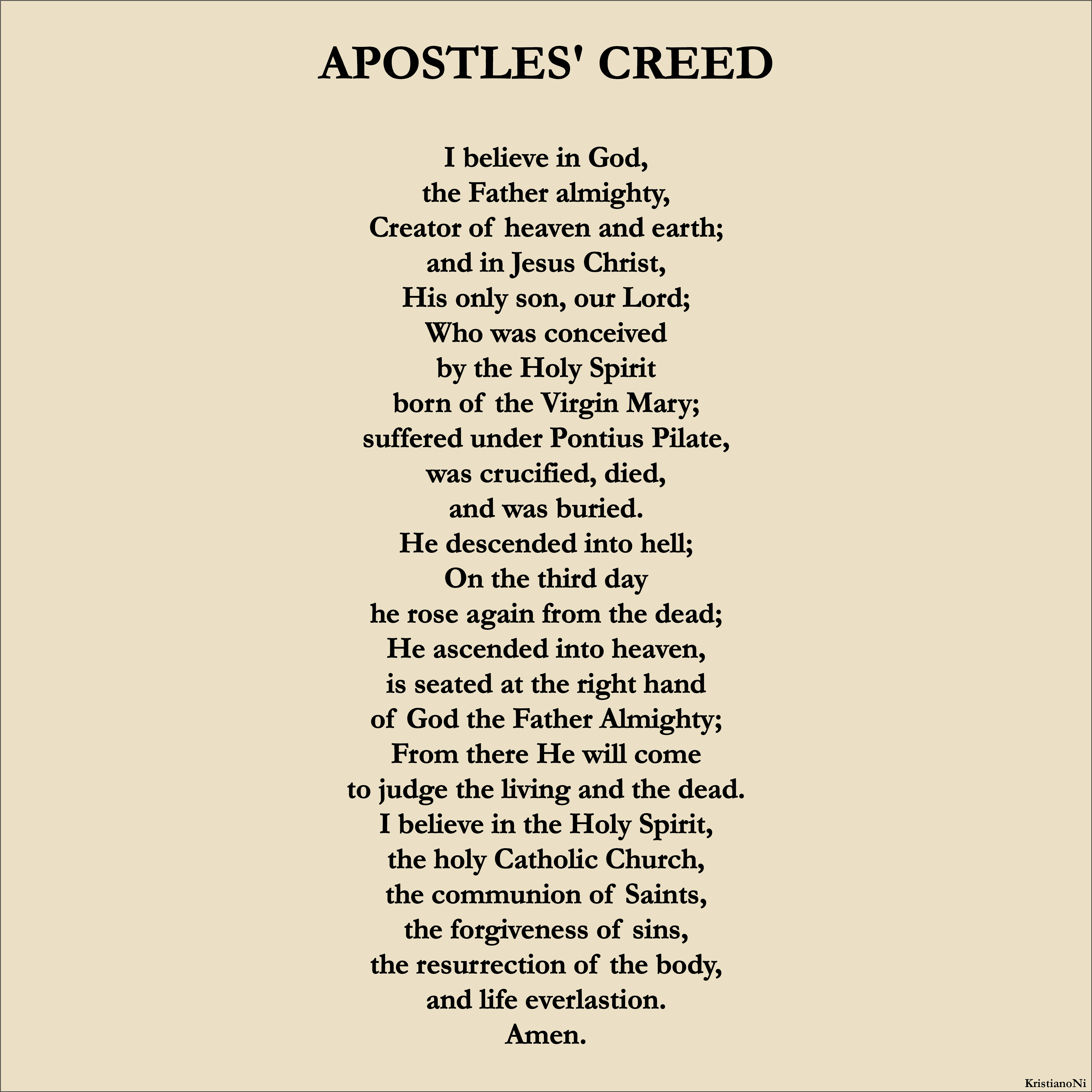 Apostles Creed