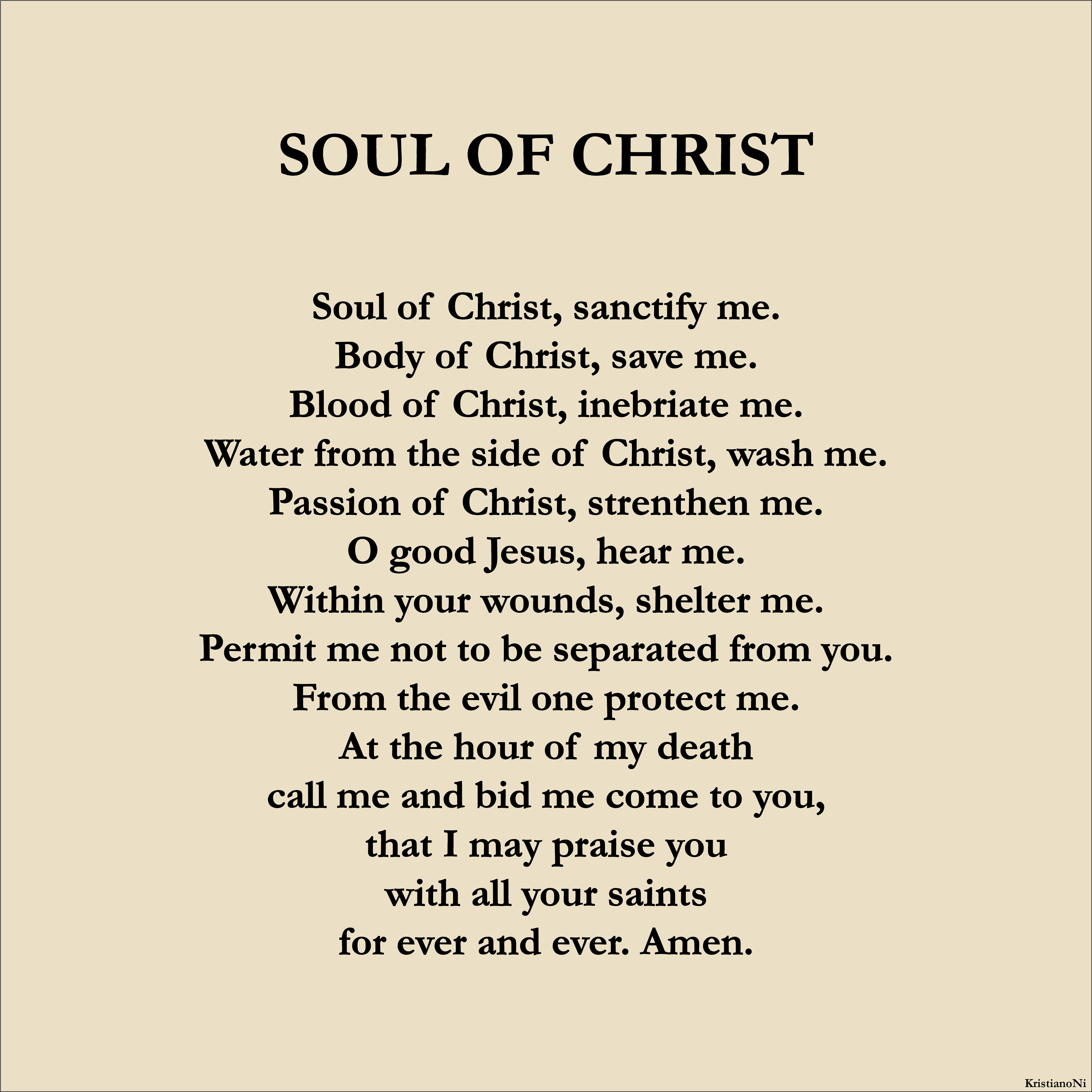 Soul Of Christ