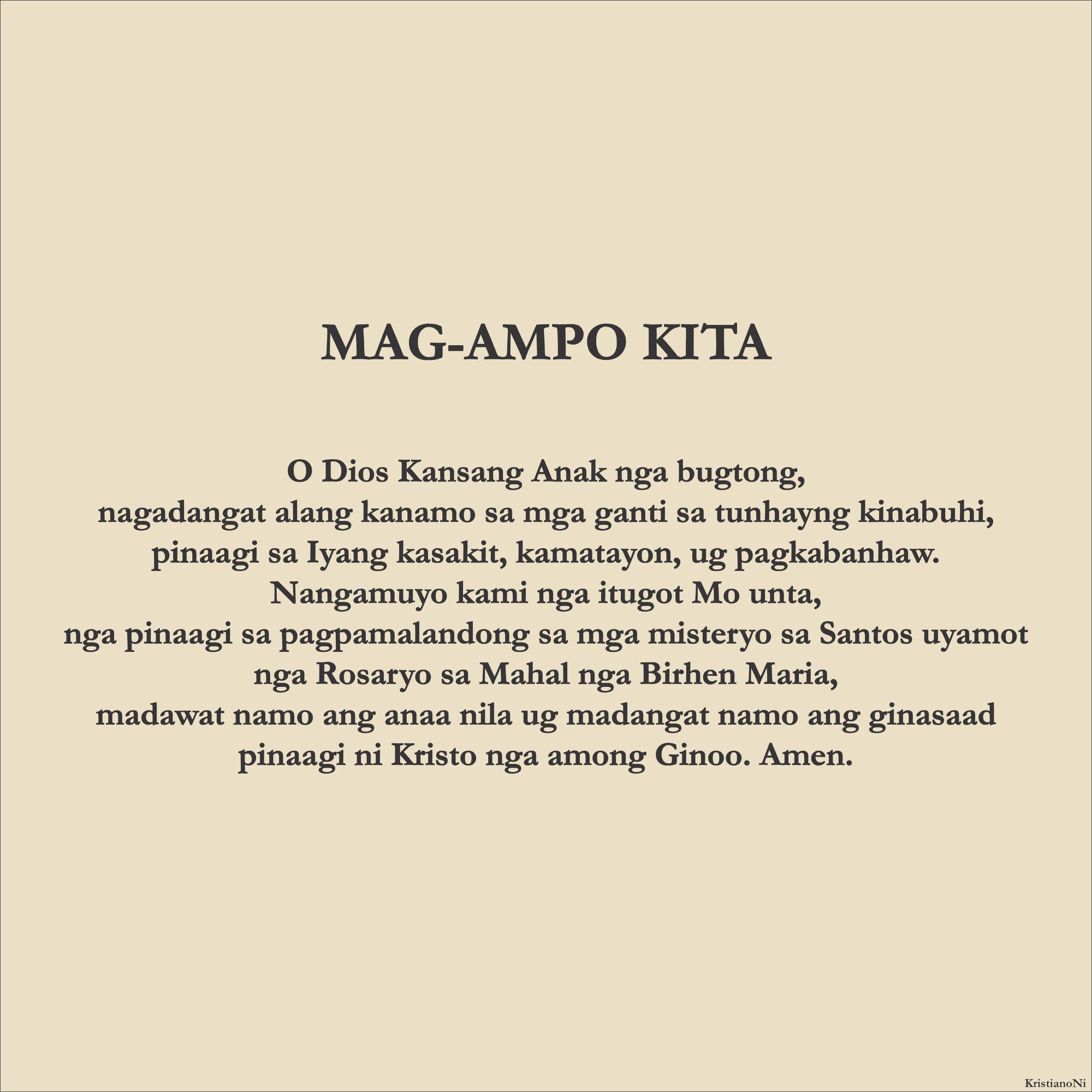 Mag-ampo Kita