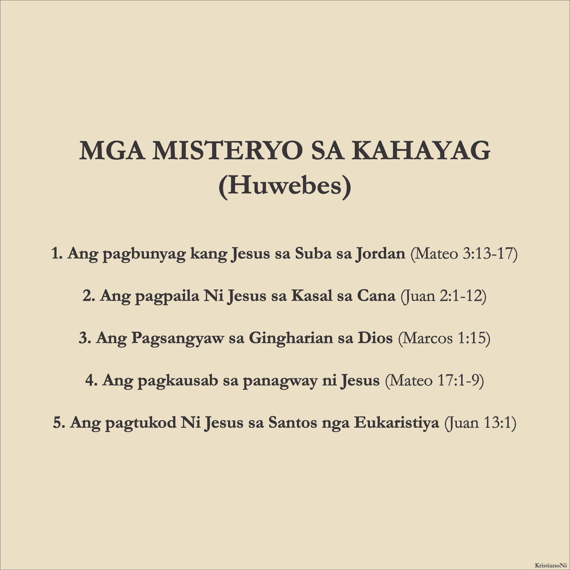 Misteryo Sa Kahayag