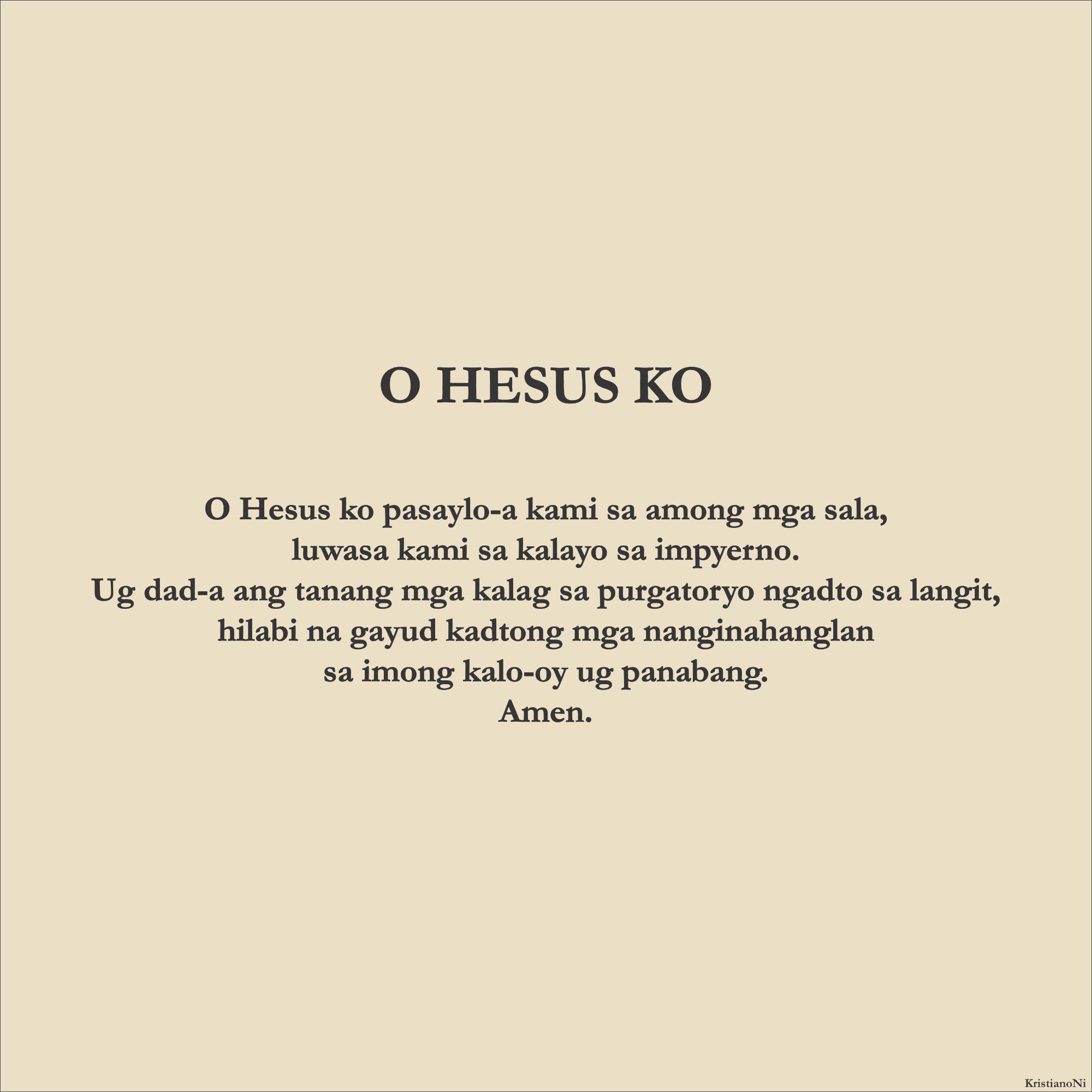 O Hesus Ko