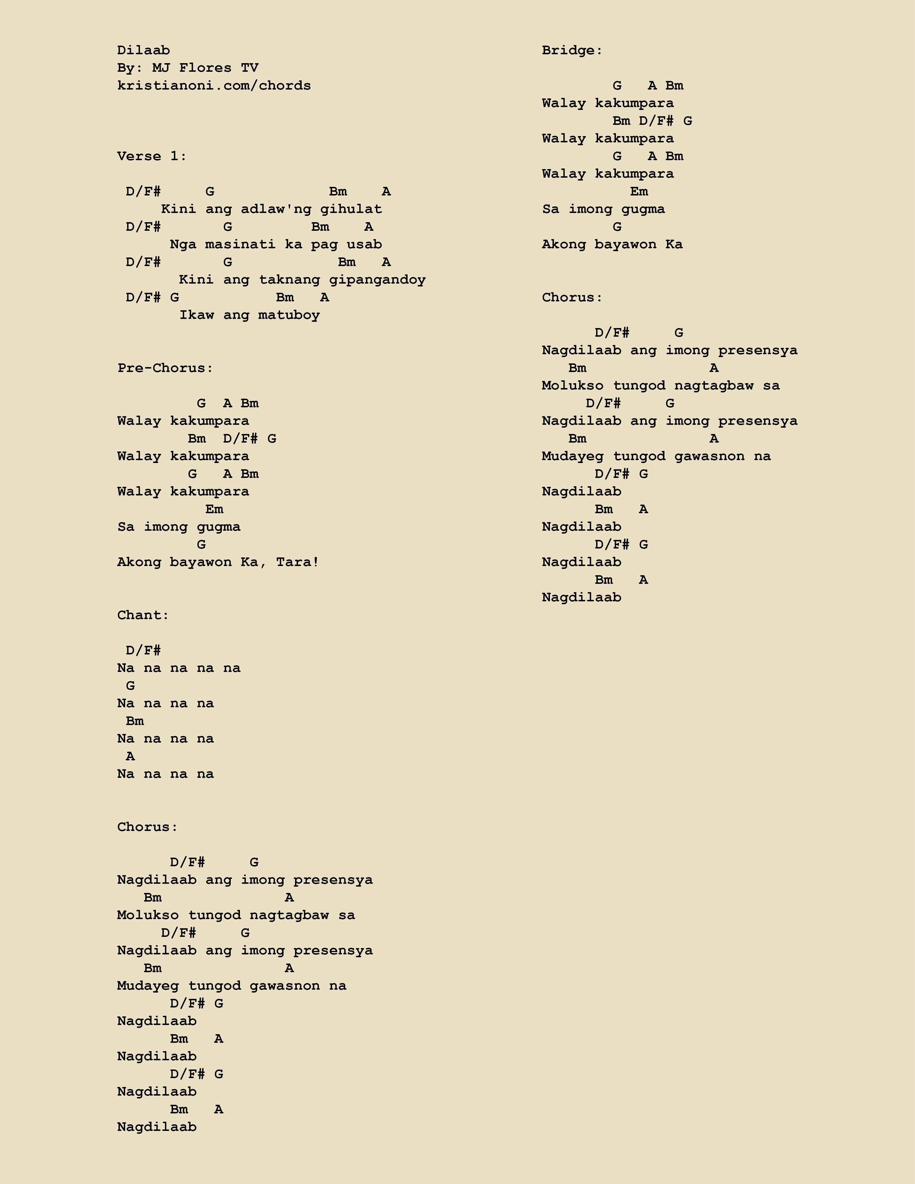 Dilaab Chords