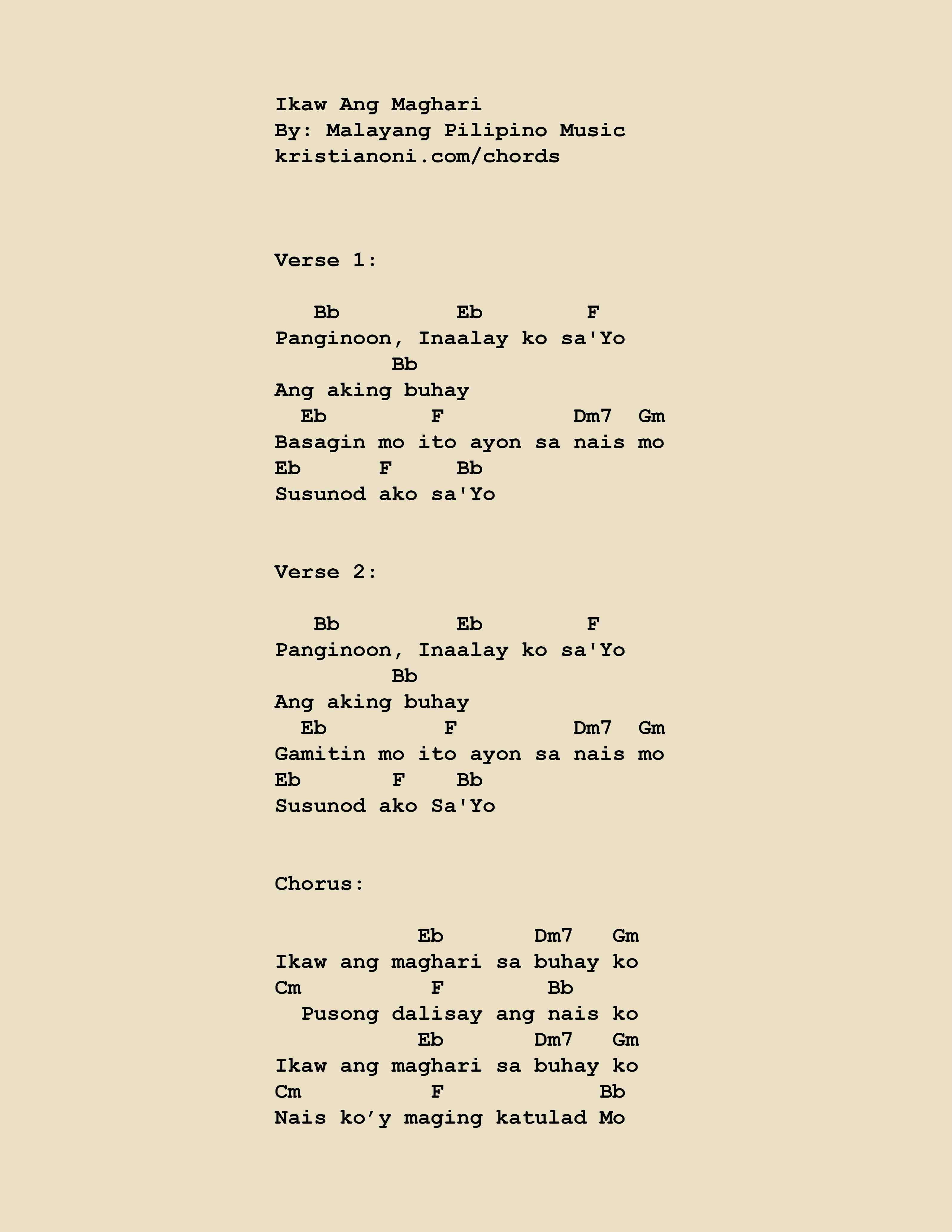 Ikaw Ang Maghari Chords