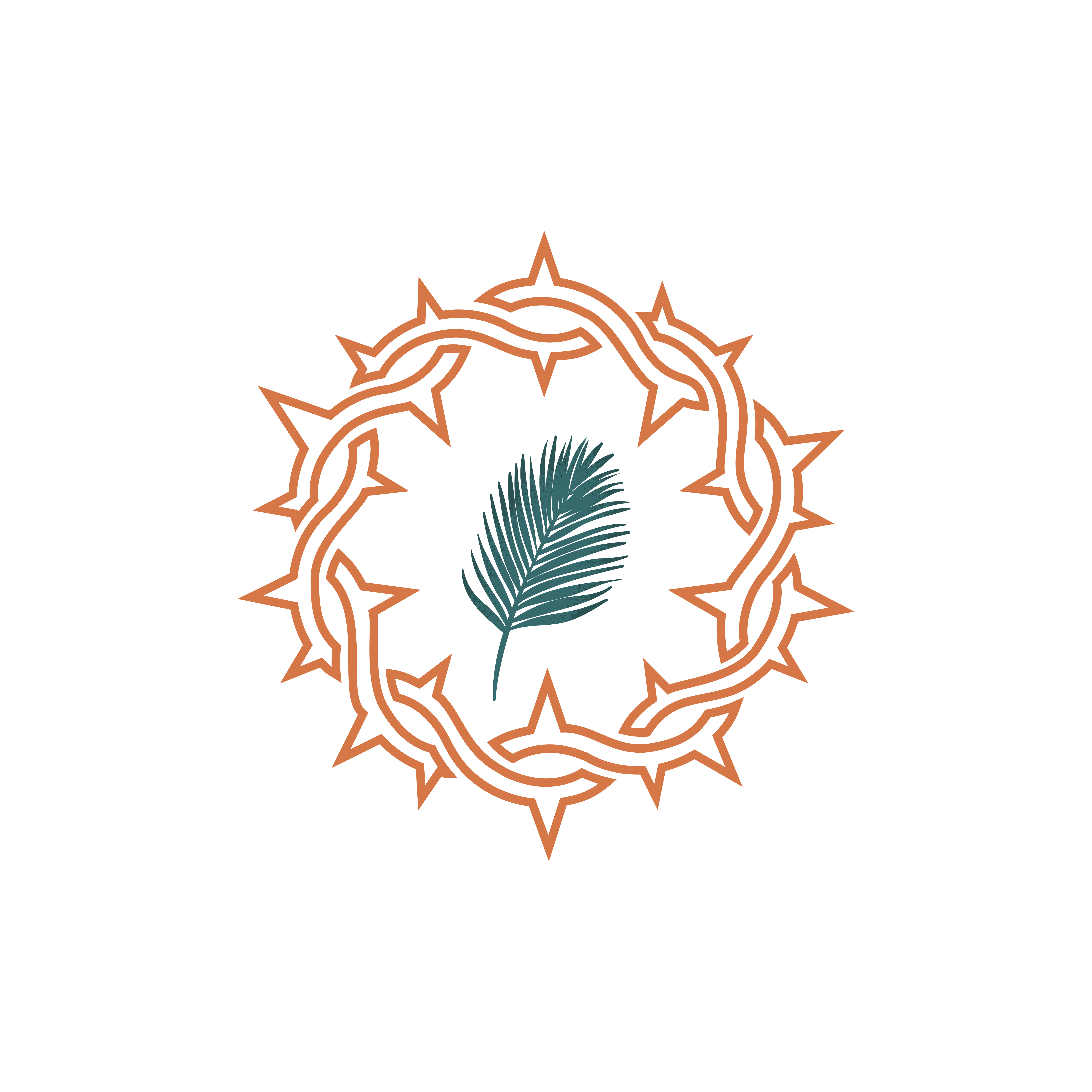 Crown of Thorns with Palm Leaf