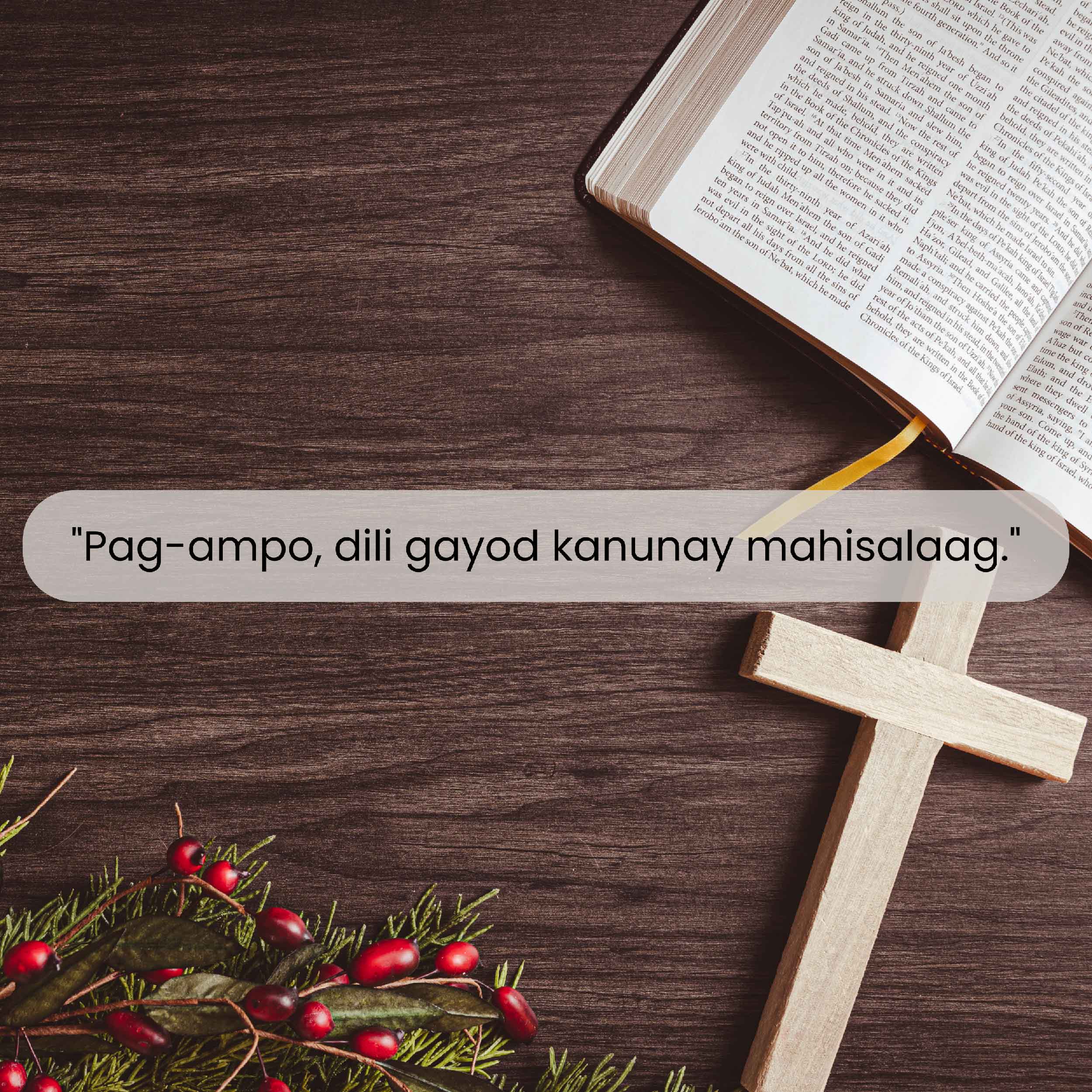 Pag-ampo, dili gayod kanunay mahisalaag