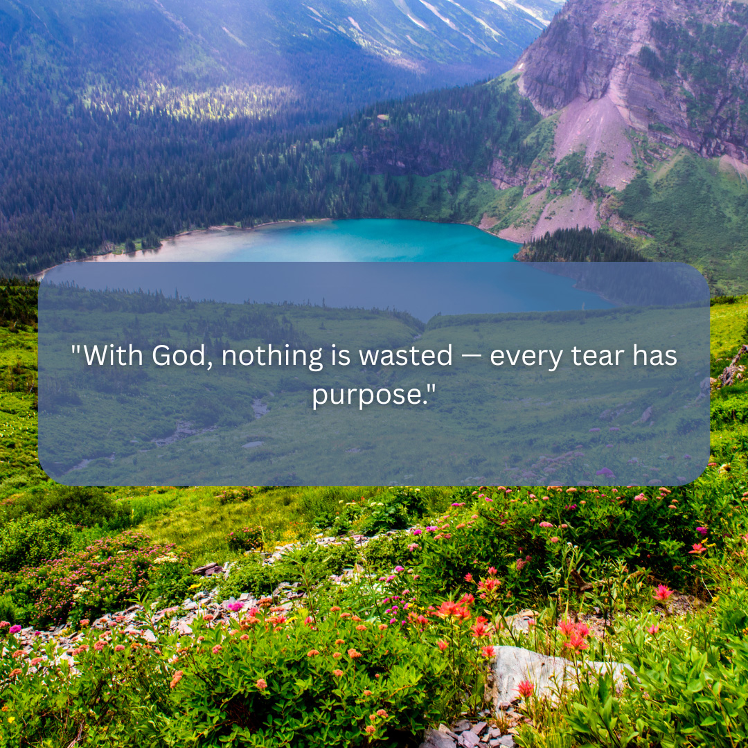 With God Nothing Is Wasted Every Tear Has Purpose
